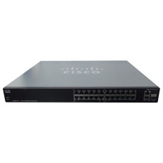 Cisco SF200E-24P-AU | Small Business 200E Series SF200E-24P 24 x Ports PoE 10/100Base-T + 2 x Ports Combo SFP (mini-GBIC) Layer 2 Managed Fast Ethernet Network Switch