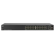 Cisco SG200-26 | Small Business 200 Series SG200-26 24 x RJ-45 Ports 10/100/1000Base-T + 2 x SFP (mini-GIBIC) Combo Ports Layer 2 Managed 1U Rack-mountable Gigabit Ethernet Network Switch