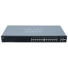 Cisco SG220-26-K9-NA-RF | Small Business 220 Series SG220-26 24 x Ports 10/100/1000Base-T + 2 x Ports Combo SFP Rack-mountable Layer 3 Managed Gigabit Ethernet Network Switch