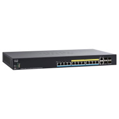 Cisco SG350X-12PMV-K9-UK | Small Business 350X Series SG350X-12PMV 24 x Ports PoE+ 5GBase-T + 2 x Ports 10GBase-T Combo SFP+ + 2 x Ports 10GBase-X SFP+ Managed Layer 3 Gigabit Ethernet Network Switch