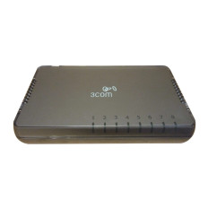 3Com 3CGSU08A-UK | 8 x RJ-45 Ports 10/100/1000Base-T LAN Layer 2 Unmanaged Rack-mountable Gigabit Ethernet Network Switch