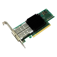 NVIDIA Mellanox MCX613106A-VDAT | ConnectX-6 EN Dual Port 200Gb/s QSFP56 PCI Express 4.0 x16 Tall Bracket HHHL Network Adapter Card