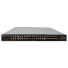 Cisco SF220-48P-K9 | Small Business 220 Series SF220-48P 48 x Ports PoE+ 10/100Base-TX + 2 x RJ-45/SFP Ports Layer 2 Managed Rack-mountable Fast Ethernet Network Switch