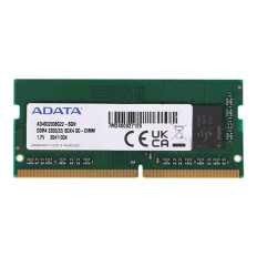 Adata AD4S32008G22-BGN | 8GB DDR4-3200MHz PC4-25600 Non-ECC Unbuffered SODIMM CL22 1Rx8 1.2V 260-Pin Memory Module