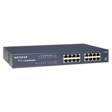 Netgear JGS516GE | Prosafe JGS500 Series JGS516 16 x Ports 10/100/1000Base-T Rack-mountable Unmanaged Gigabit Ethernet Network Switch