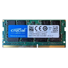 Crucial CT8G4SFD824A.C16FBD2 | 8GB DDR4-2400MHz Non-ECC Unbuffered CL17 260-Pin SODIMM 1.2V 2Rx8 Memory Module