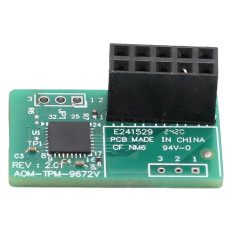Supermicro AOM-TPM-9672V-O | SPIcapable TPM 2.0 with Infineon 9672 Controller with vertical form factor