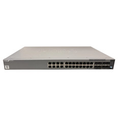 Juniper EX4100-F-24T | EX4100 Series 24 x Ports 1000Base-T + 4 x Ports 10GbE Uplinks + 4 x Ports 10GbE Stacking/Uplink Ports Layer 3 Managed 1U Rack-mountable Gigabit Ethernet Network Switch