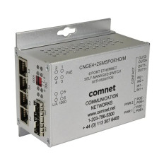 ComNet CNGE4+2SMSPOEHO/M | 10/100/1000 Mbps Intelligent Redundant Ring Gigabit Switch With Optional PoE+