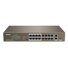 Tenda TEF1118P-16-150W | 16FE+2GE/1SFP Desktop Switch With 16-Port PoE