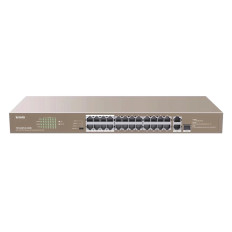 Tenda TEF1126P-24-410W | 24FE+2GE/1SFP Rackmount Switch With 24-Port PoE