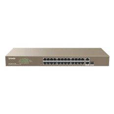 Tenda TEF1226P-24-410W | 24FE+2GE/1SFP Smart Switch With 24-Port PoE