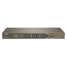 Tenda TEG1024F | 24-Port Gigabit Unmanaged Switch with 2 SFP Slots