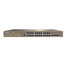 Tenda TEG5328P-24-410W | 24-Ports 10/100/1000Base-T PoE with 4 x Separate 1000 Base-X SFP Ports Layer 3 Managed Ethernet Switch