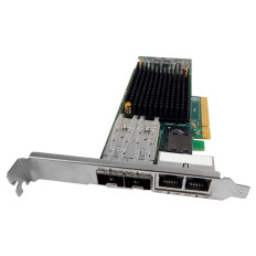 IBM 00E8140 | Quad-Ports (2x 10Gb/s FCoE SFP+ Copper and 2x 1Gb/s RJ-45) PCI Express 2.0 Low Profile Network Adapter