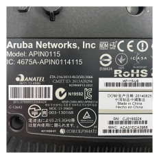 HP IAP-115 | Aruba Instant 110 Series IEEE 802.11n 5GHz 450Mbit/s 1 x Port PoE 1000Base-T 6 x Integrated Omni-Directional Antennas Wireless Access Point