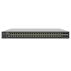 Luxul SW-615-48P-F | 48-Portx PoE+ Front-Facing 4 10Gb SFP+ Port 1Gb L2/L3 Managed Rackmount Switch