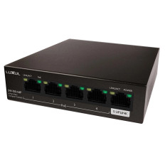 Luxul SW-100-04P | 4 Port Gb PoE+ Switch w/ Uplink 58W