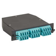 Black Box FOCA20M3-1MP24-24LC | MTP OM3 Fiber Optic LGX Cassette (1) MTP 24 to (24) LC Type A