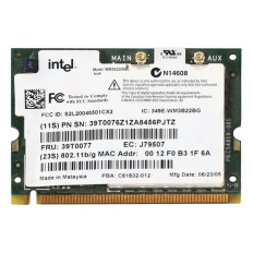 IBM 39T0077 | Lenovo PRO/Wireless 2200BG 2.4GHz 54Mbps IEEE 802.11b/g Mini PCI Wireless Network Adapte