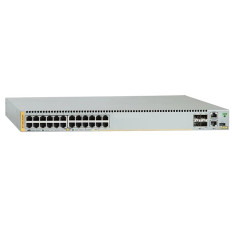 Allied Telesis AT-X930-28GPX-10 | x930 Series 24 x 10/100/1000Base-T RJ-45 PoE+ and 4 x 10GbE SFP+ Ports Layer 3 Managed Stackable Gigabit Ethernet Network Switch