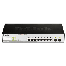 D-Link DGS-1210-08P | DES-1210 Series 8 x 10/100/1000Base-T RJ-45 PoE and 2 x SFP (mini-GBIC) Ports Layer 2 Gigabit Ethernet Switch