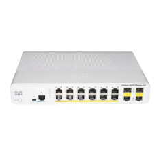 Cisco WS-C2960C-12PC-L | Catalyst 2960C Series 2960C-12PC 12 x 10/100Base-TX RJ-45 PoE and 2 x 1G RJ45/SFP Dual Purpose Uplink Ports Layer 2 Managed Fast Ethernet Network Switch