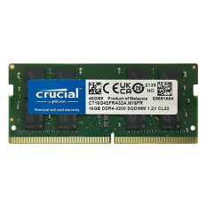Crucial CT16G4SFRA32A.M16FR | 16GB DDR4-3200MHz PC4-25600 Non-ECC Unbuffered SODIMM CL22 2Rx8 1.2V 260-Pin Memory Module