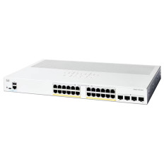 Cisco C1300-24P-4G | Catalyst 1300 Series 1300-24P-4G 24 x 10/100/1000Base-T RJ-45 PoE+ and 4 x 1GbE SFP Uplink Ports Layer 3 Managed Gigabit Ethernet Switch