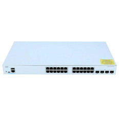 Cisco C1300-24T-4X | Catalyst 1300 Series 1300-24T-4X 24 x 10/100/1000Base-T RJ-45 and 4 x 10G SFP+ Uplink Ports Layer 3 Managed Gigabit Ethernet Switch