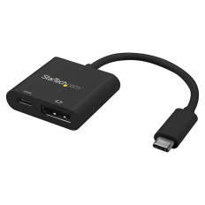 StarTech CDP2DPUCP | USB C to DisplayPort Adapter with USB Power Delivery USB Type-C to DisplayPort 4K 60Hz 1 x HDMI PC, Mac, Chrome OS