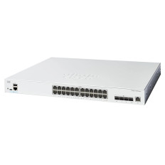 Cisco C1300-24XT | Catalyst 1300 Series 1300-24XT 20 x 10G RJ-45 and 4 x 10G RJ-45/SFP+ Dual Purpose Uplink Ports and 1 x GE Management Port Layer 3 Managed 10 Gigabit Ethernet Switch