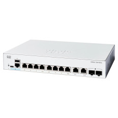 Cisco C1300-8T-E-2G | Catalyst 1300 Series 1300-8T-E-2G 8 x 10/100/1000Base-T RJ-45 and 2 x 1G RJ-45/SFP Dual Pupose Uplink Ports Layer 3 Managed Gigabit Ethernet Switch