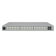 Ubiquiti ECS-48S-POE | Enterprise-Grade 48-Ports Layer 3 Etherlighting PoE+++ Switch with Stacking Support and High-Capacity 10 GbE RJ45 and 25G SFP28 Connections