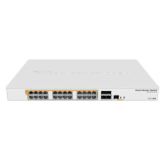 Mikrotik CRS328-24P-4S+RM | 24x Gigabit Ethernet PoE+ with 4x 10GbE SFP+ Ports Rack-mountable Managed Switch