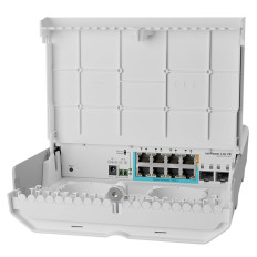 Mikrotik CSS610-1Gi-7R-2S+OUT | netPower Lite 7R 8-Ports Outdoor Switch with 7-Ports Reverse PoE 2-Port SFP+