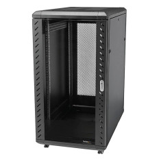 StarTech RK3236BKF | 32U Server Rack Cabinet 4 Post Network Equipment Rack with Casters