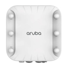 HP R4G99A | Aruba 518 Series AP-518 IEEE 802.11ax Dual-Band 5GHz 4.8Gbit/s 1 x Port PoE+ 2.5GBase-T + 1 x Port PoE+ GE 6 x External Antennas Wireless Access Point