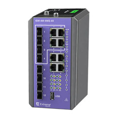 Extreme Networks ISW-4W-4WS-4X | 4-Ports 10/100/1000Base-T RJ-45 PoE+ 4-Port 1000Base-X SFP Combo 4-Ports 10GBase-X SFP+ Uplink Managed Wall/DIN Rail-mountable Gigabit Ethernet Switch