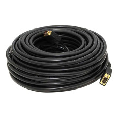 Monoprice 3574 | 100ft Super VGA M/M CL2 Rated (For In-Wall Installation) Cable with Ferrites (Gold Plated)