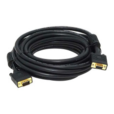 Monoprice 3594 | 25ft Super VGA M/F CL2 Rated (For In-Wall Installation) Cable with Ferrites (Gold Plated)