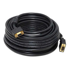 Monoprice 3619 | 50ft Super VGA M/F CL2 Rated (For In-Wall Installation) Cable with Ferrites (Gold Plated)