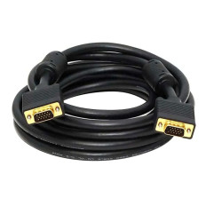 Monoprice 3622 | 15ft Super VGA M/M CL2 Rated (For In-Wall Installation) Cable with Ferrites (Gold Plated)