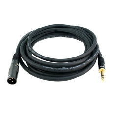 Monoprice 4763 | 15ft Premier Series XLR Male to 1/4in TRS Male Cable 16AWG (Gold Plated)