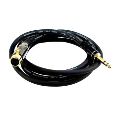 Monoprice 4769 | 6ft Premier Series XLR Female to 1/4in TRS Male Cable 16AWG (Gold Plated)