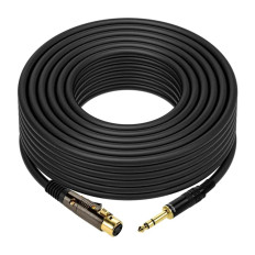 Monoprice 4774 | 50ft Premier Series XLR Female to 1/4in TRS Male Cable 16AWG (Gold Plated)