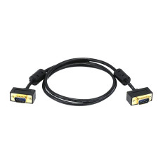 Monoprice 6359 | 3ft Ultra Slim SVGA Super VGA 30/32AWG M/M Monitor Cable with Ferrites (Gold Plated Connector)