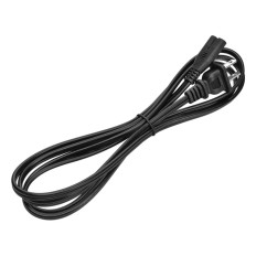 Monoprice 7672 | Power Cord Non-Polarized NEMA 1-15P to Non-Polarized IEC 60320 C7 18AWG 7A/125V SPT‑2 6ft Black