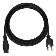 Monoprice 7690 | Power Cord NEMA 5-15P to IEC-320-C5 18AWG 7A/125V SVT 3-Prong 15ft Black