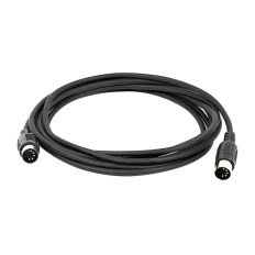 Monoprice 8533 | 10ft MIDI Cable with 5 Pin DIN Plugs Black